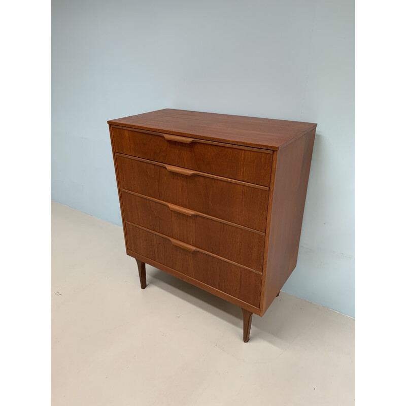 Vintage teak chest of drawers by Frank Guille for Austinsuite, 1960s