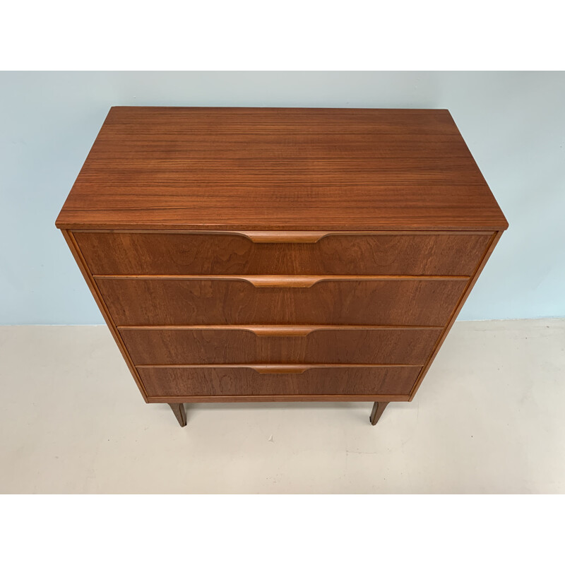 Vintage teak chest of drawers by Frank Guille for Austinsuite, 1960s