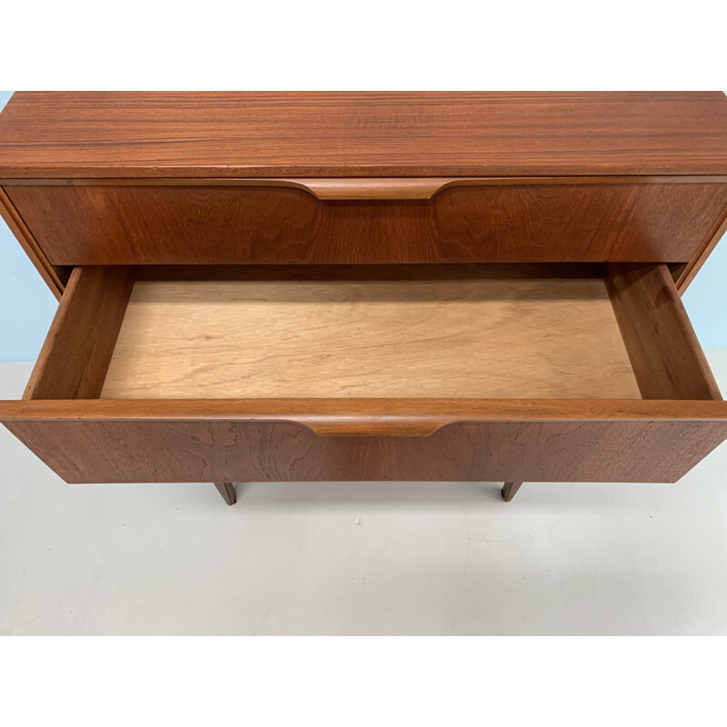 Vintage teak chest of drawers by Frank Guille for Austinsuite, 1960s