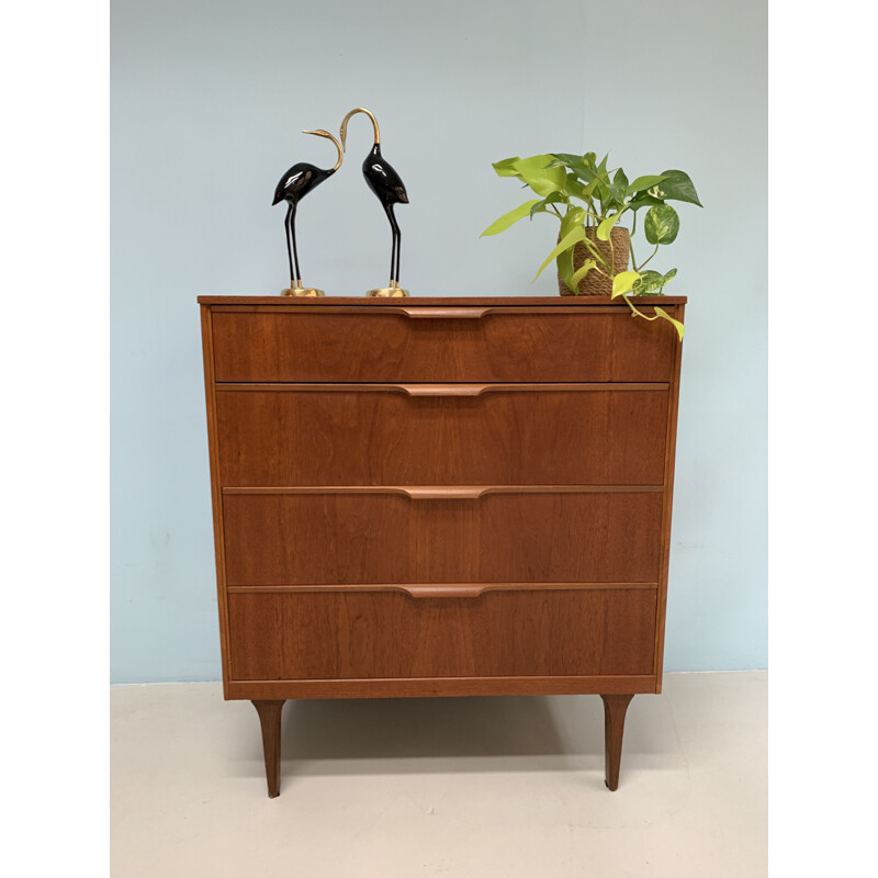 Vintage teak chest of drawers by Frank Guille for Austinsuite, 1960s