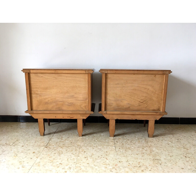 Set of 2 vintage bedside tables, 1960s