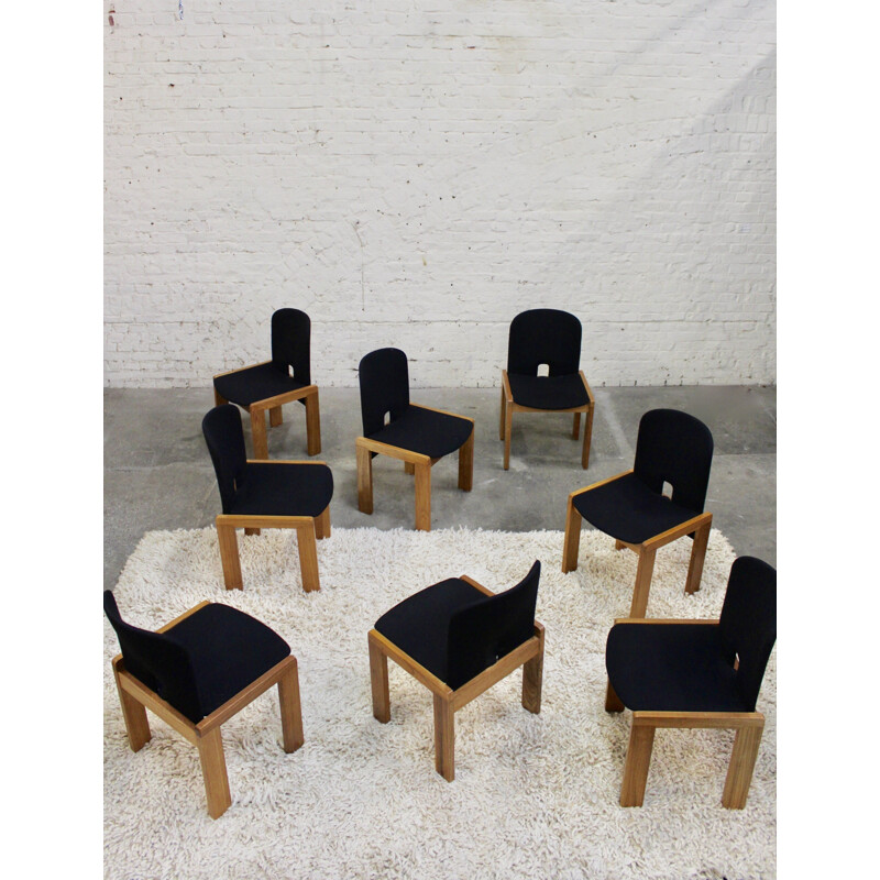 Series of 8 vintage chairs model 121 from Afra & Tobia Scarpa, 1960s