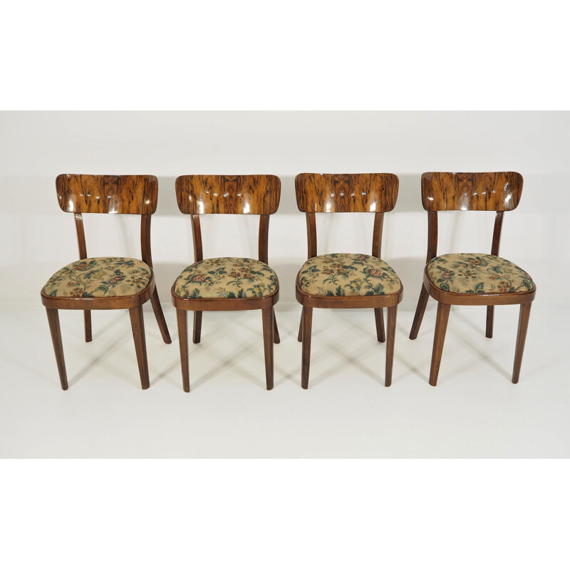 Set de 4 chaises à repas vintage Art Déco, 1960