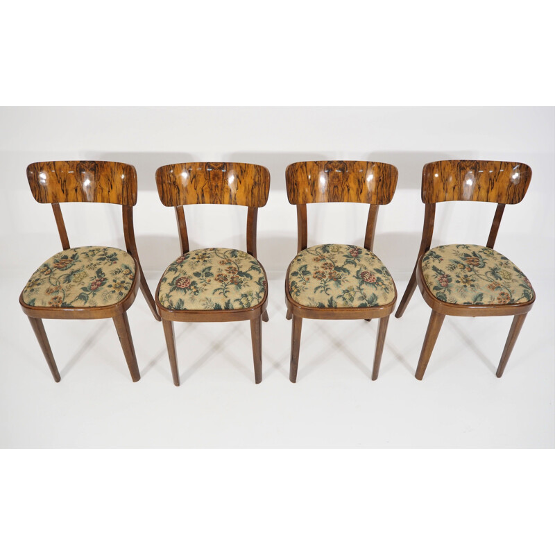 Set of 4 Vintage Art Deco Dining Chairs, 1960s