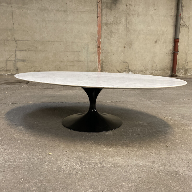 Vintage coffee table in marble by Eero Saarinen marble from Knoll