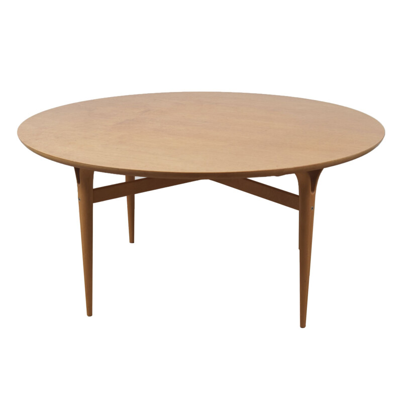 Vintage birchwood coffee table by Bruno Mathsson for Karl Mathsson