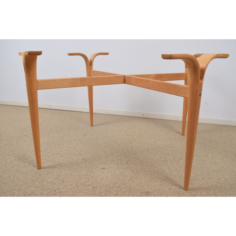 Vintage birchwood coffee table by Bruno Mathsson for Karl Mathsson