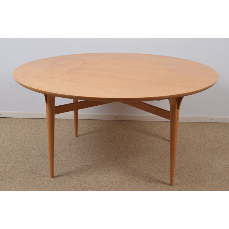 Table basse vintage en bouleau par Bruno Mathsson pour Karl Mathsson