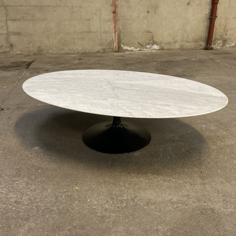 Vintage coffee table in marble by Eero Saarinen marble from Knoll