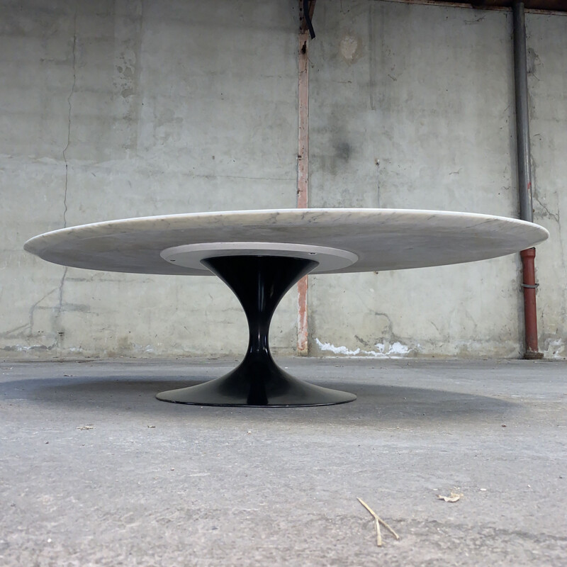 Vintage coffee table in marble by Eero Saarinen marble from Knoll