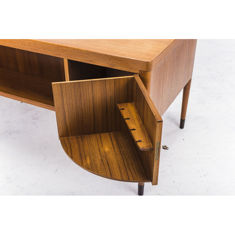 Vintage Asymmetrischer Teak Desk ,1960s