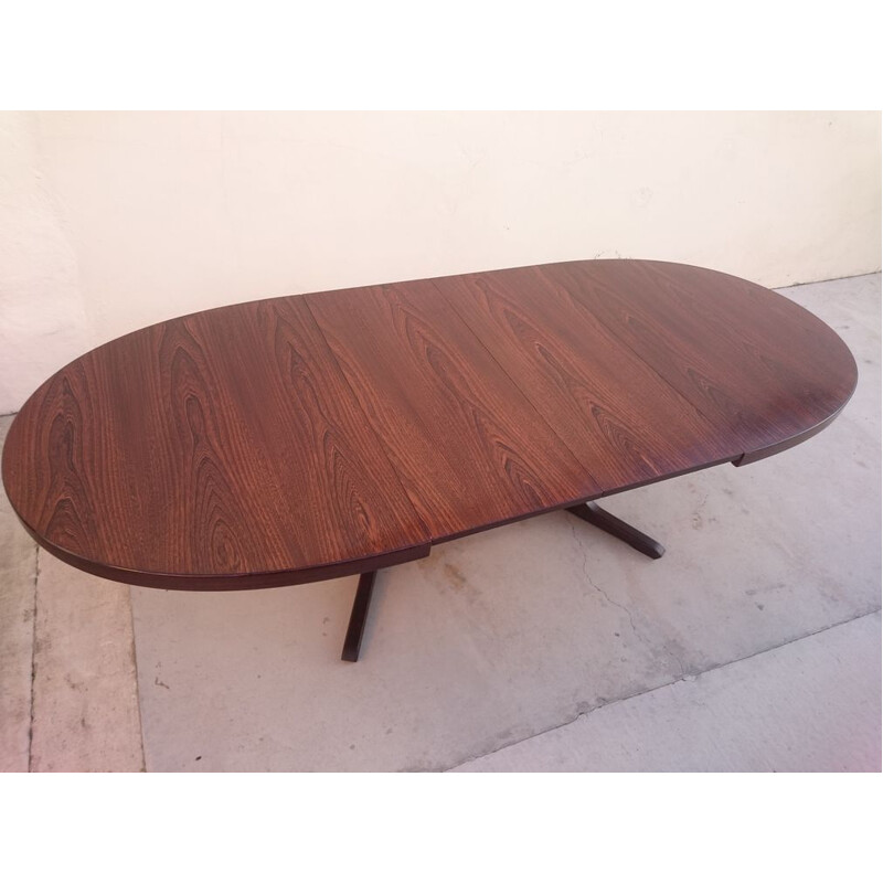 Large vintage rosewood table, 1950s