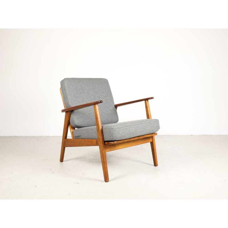 Vintage armchair in teak and oak, Denmark, 1960s