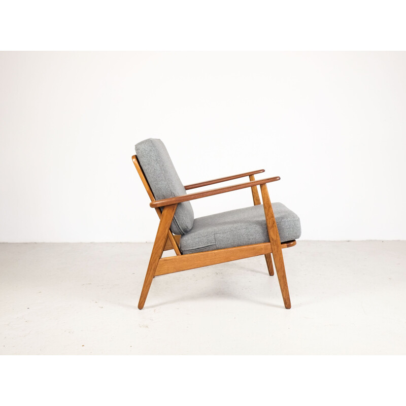 Vintage armchair in teak and oak, Denmark, 1960s