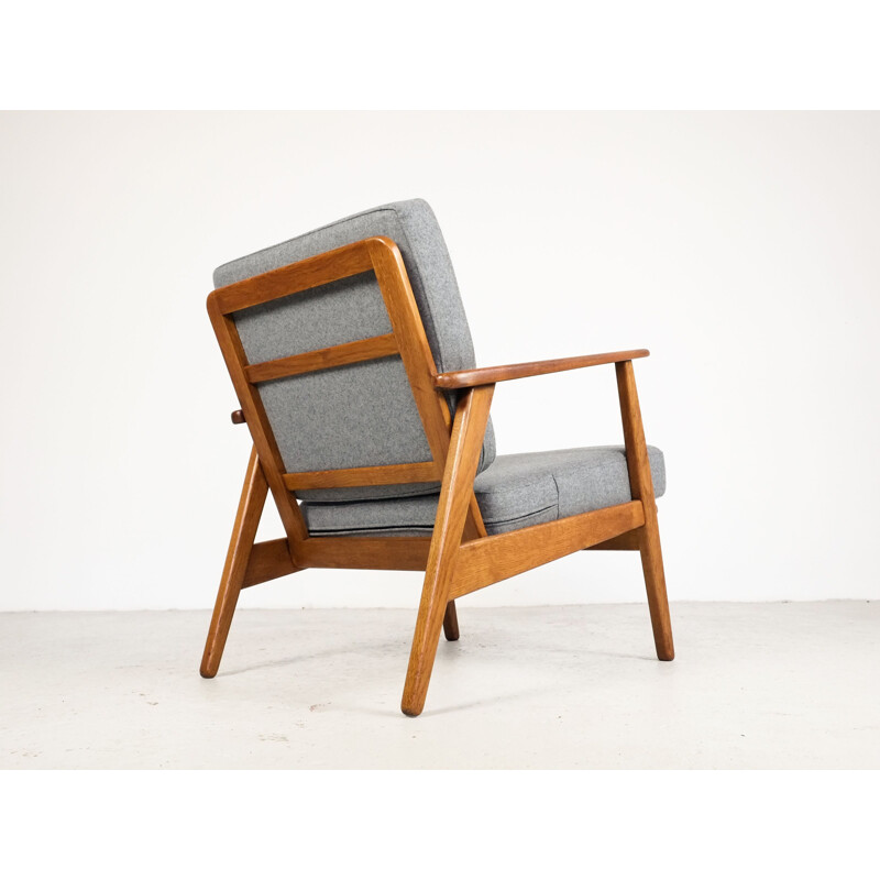 Vintage armchair in teak and oak, Denmark, 1960s