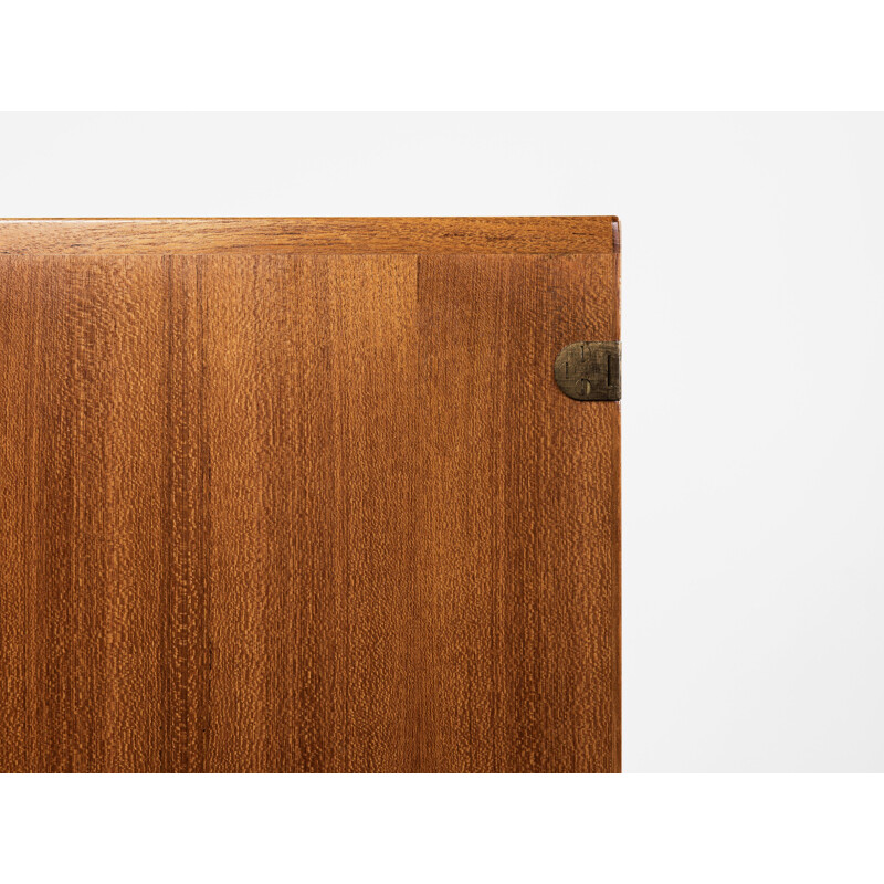 Vintage cabinet in teak and brass by Kurt Østervig, Denmark, 1960s