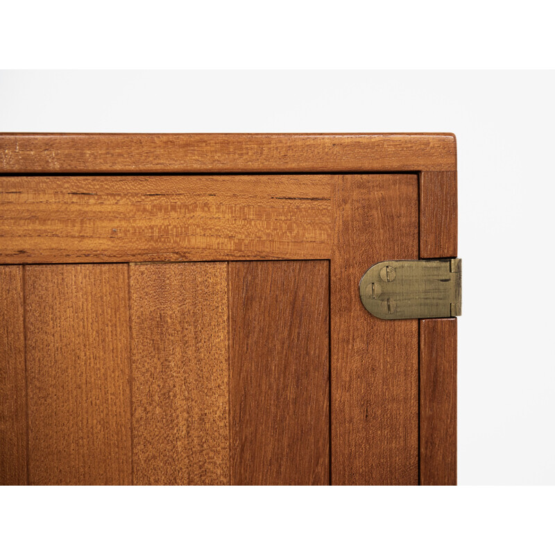 Vintage cabinet in teak and brass by Kurt Østervig, Denmark, 1960s