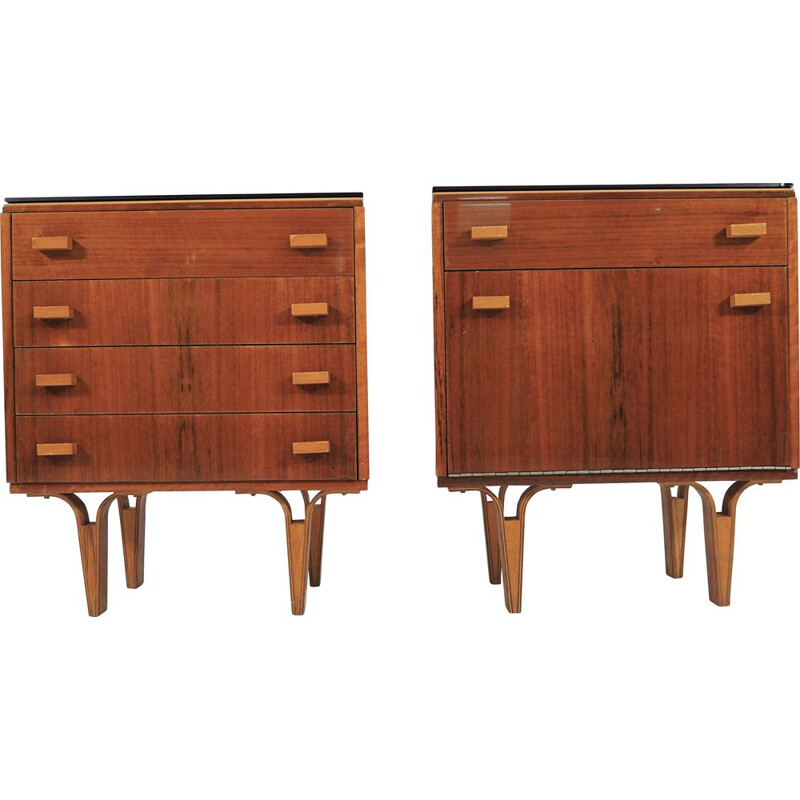 Vintage nightstands 1970s, Set of 2