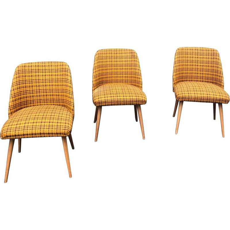 Set of 3 vintage armchairs, Germany, 1960