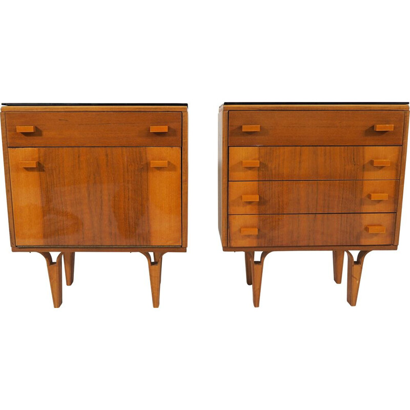 Vintage nightstands 1970s, Set of 2