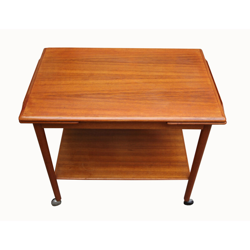 Vintage side table in teak by Dyrlund, 1970s