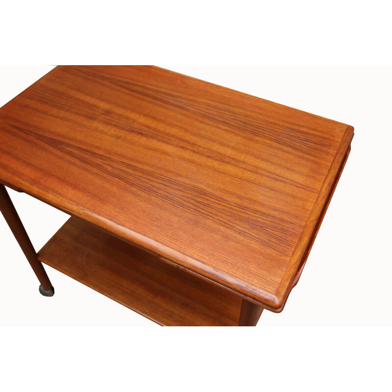 Vintage side table in teak by Dyrlund, 1970s