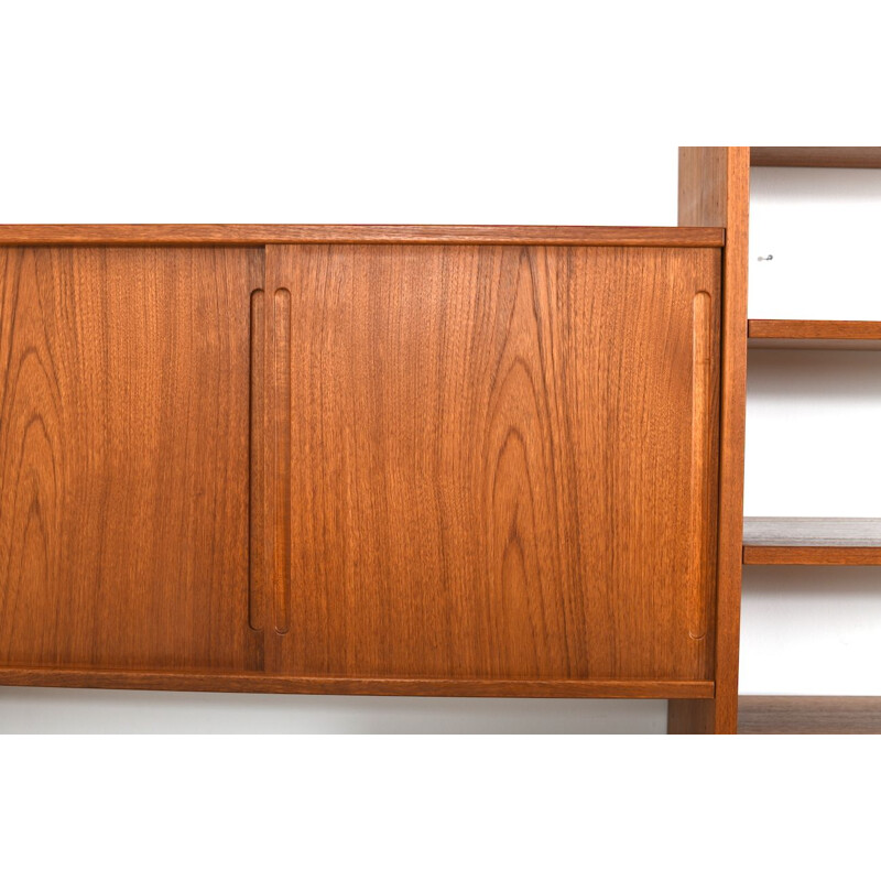 Vintage Ry100 Wall System in Teak by Hans J. Wegner for Ry Møbler, 1965