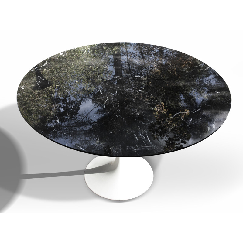 Vintage marble Dining Table by Eero Saarinen for Knoll International