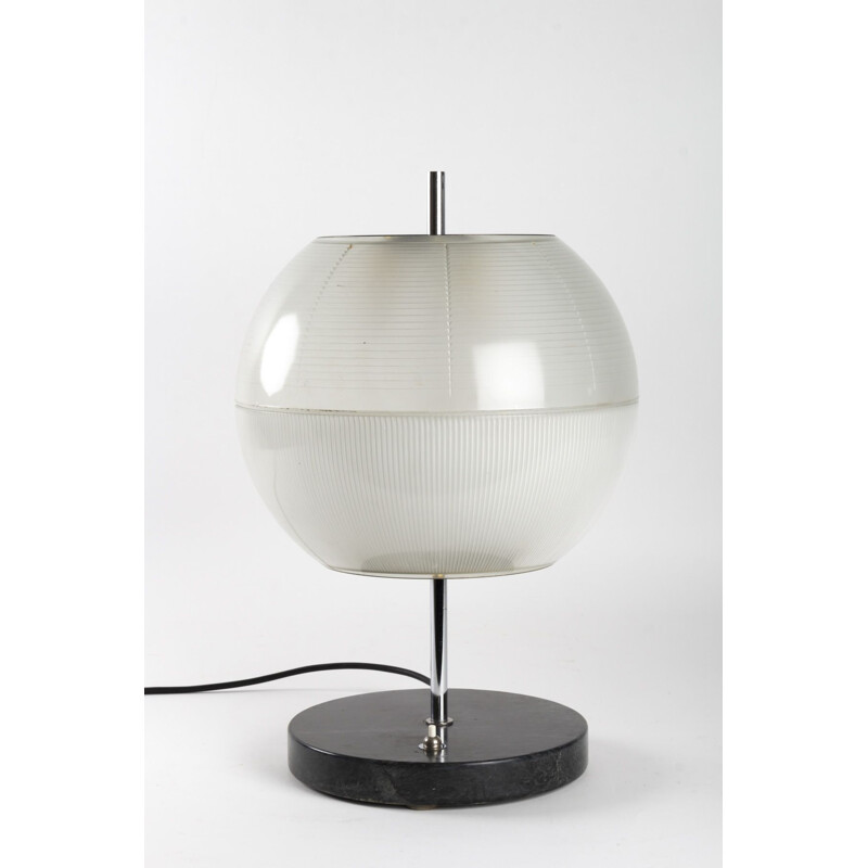 Vintage lamp in marble and glass by Ignazio Gardella for Azucen, 1950s
