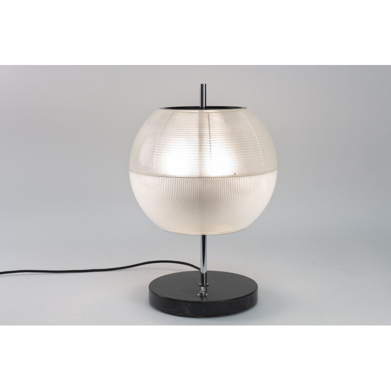 Vintage lamp in marble and glass by Ignazio Gardella for Azucen, 1950s