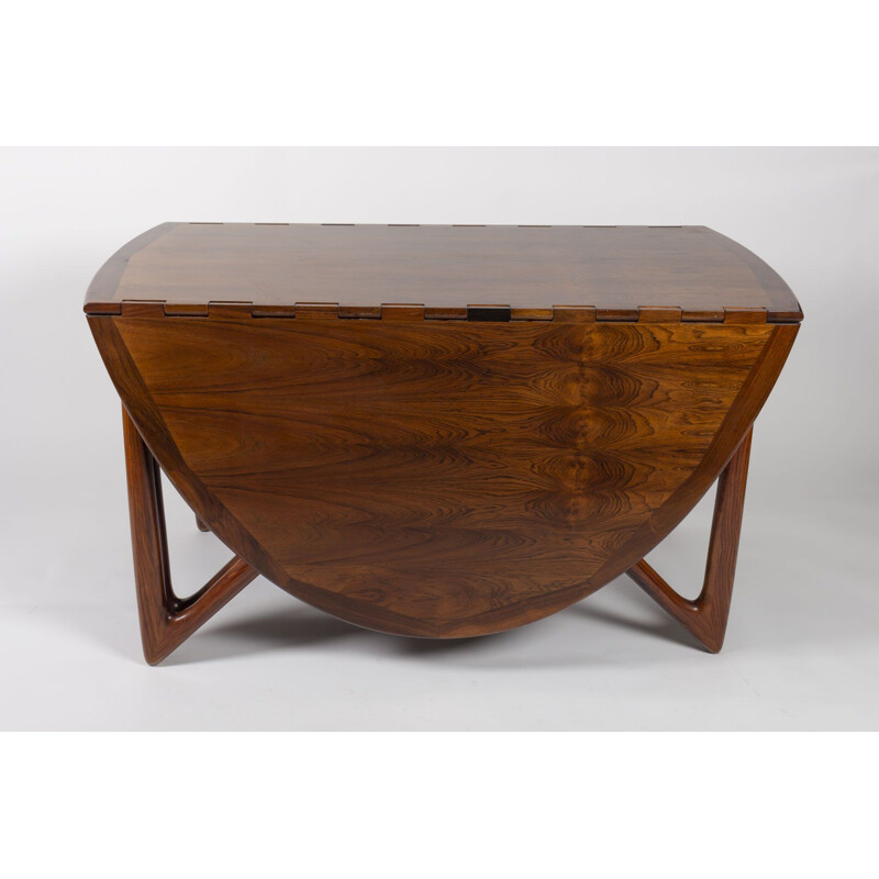 Vintage rosewood table by Kurt Østervig for Jason Møbler, 1950s