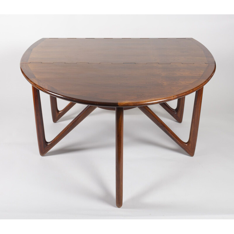 Vintage rosewood table by Kurt Østervig for Jason Møbler, 1950s