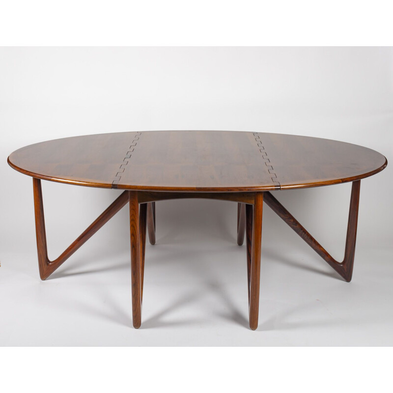 Table vintage en palissandre de Kurt Østervig pour Jason Møbler, 1950