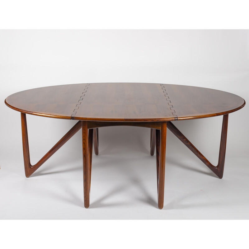 Vintage rosewood table by Kurt Østervig for Jason Møbler, 1950s