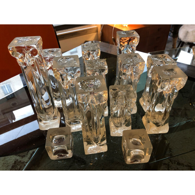 Vintage candleholders in Murano glass