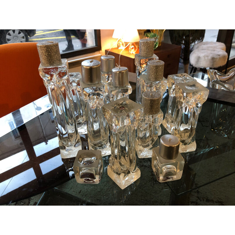 Vintage candleholders in Murano glass