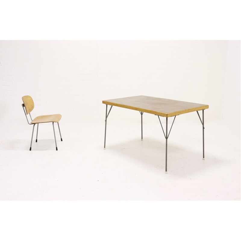 Vintage Table 531 and Chair 116 by Wim Rietveld and A. Cordemeyer for Gispen, 1950s