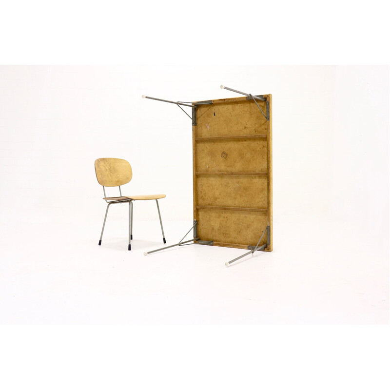 Vintage Table 531 and Chair 116 by Wim Rietveld and A. Cordemeyer for Gispen, 1950s