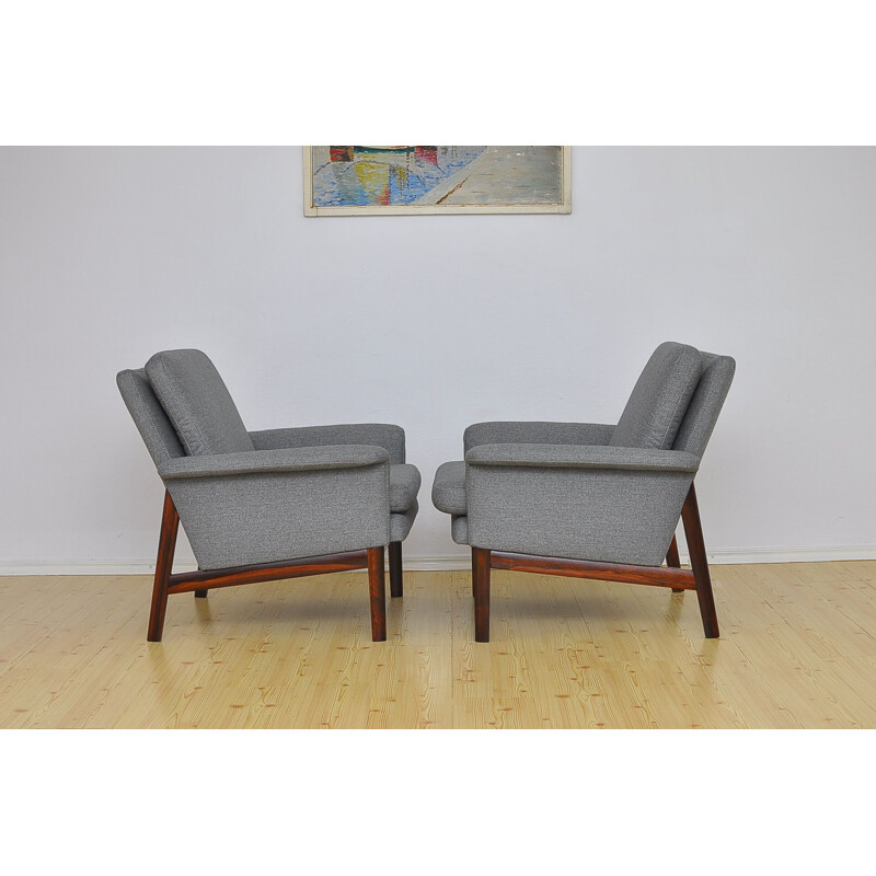 Set of 2 Jupiter armchairs by Finn Juhl For France & Søn