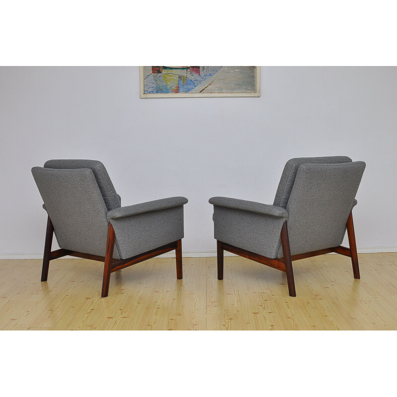 Set of 2 vintage "Jupiter" armchairs by Finn Juhl for France & Søn