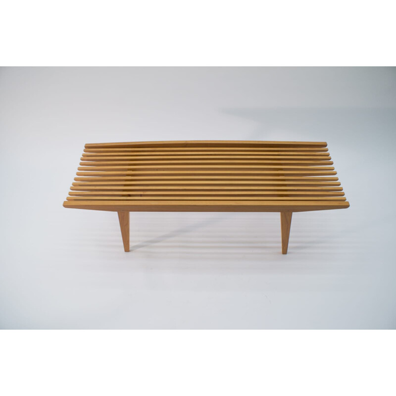 German Wooden Bench, 1950s