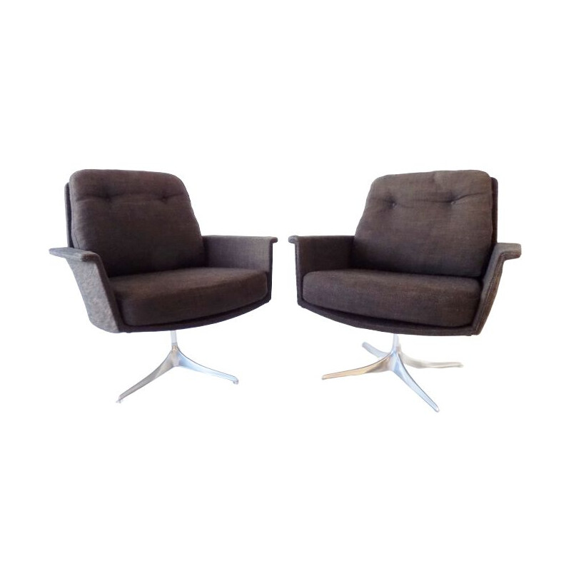 Vintage pair of Cor Sedia Lounge chair by Horst Brüning