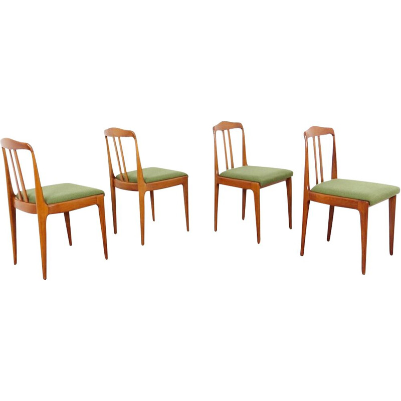 Set of 4 vintage dining chairs by Drevotvar Jablonne nad Orlici, Czechoslovakia, 1970