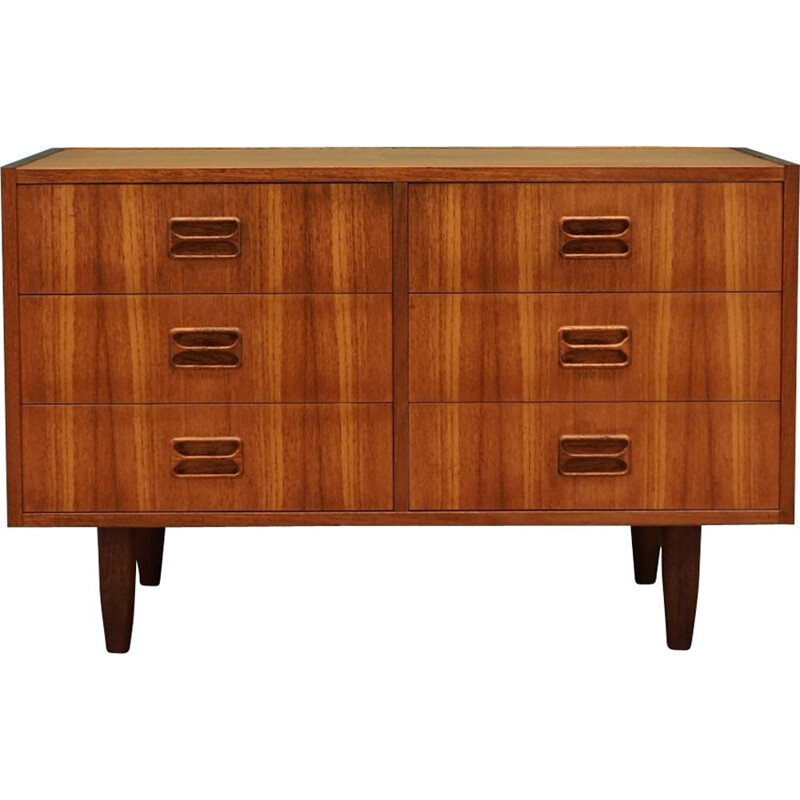 Vintage chest of drawers in teak by Niels J. Thorso, 1960-70s