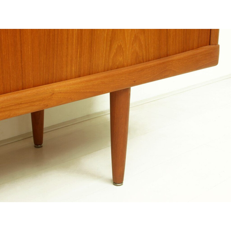 Vintage Danish teak highboard With sliding doors by Henry W. Klein for Bramin Møbler, 1960s