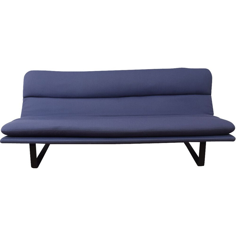 Vintage blue sofa Model C683 by Kho Liang Ie for Artifort