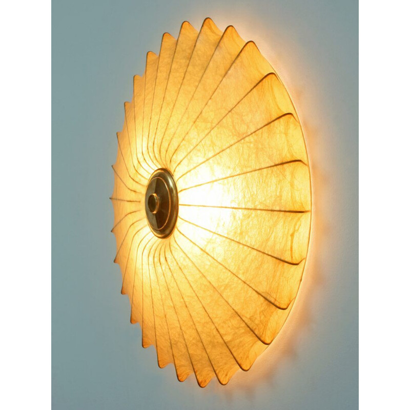 Vintage Italian sun shaped ceiling lamp or wall lamp, 1960s