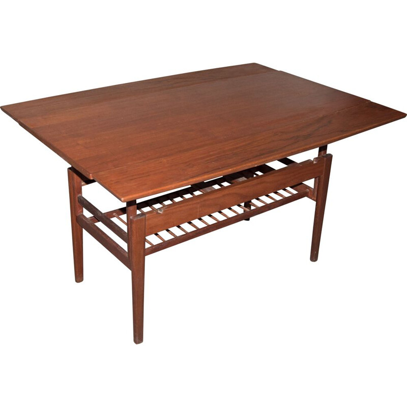 Vintage teak "Elevator" dining table by Kaï Kristiansen, 1960s