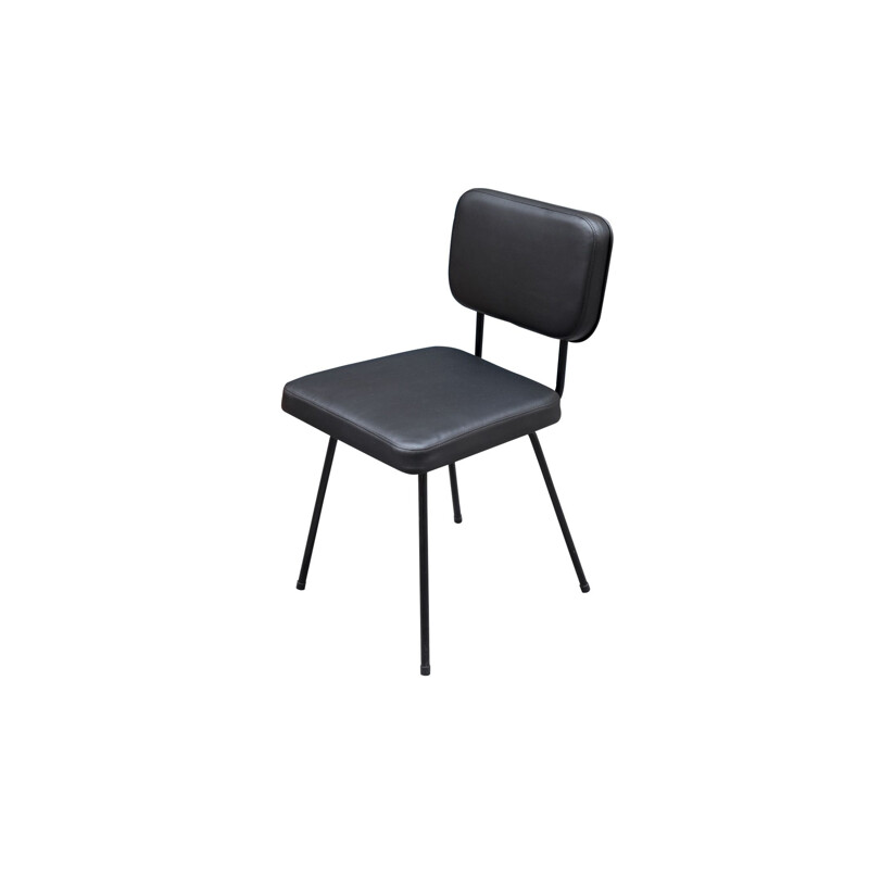 Vintage Simard chair in black skai for Airborne 