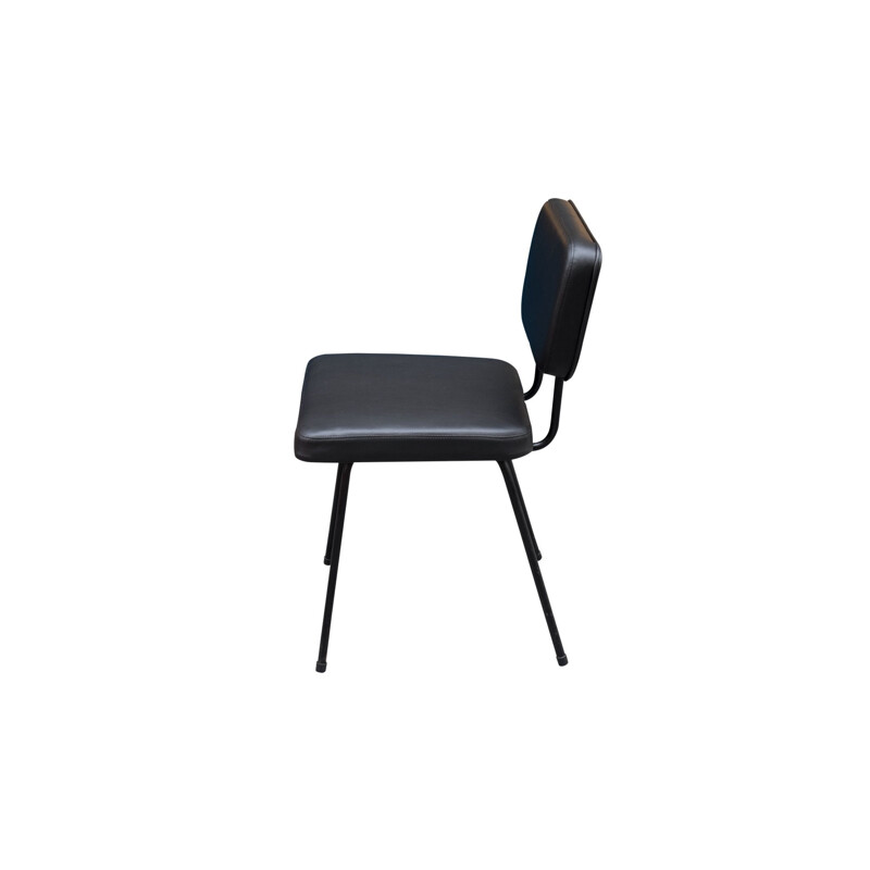 Vintage Simard chair in black skai for Airborne 